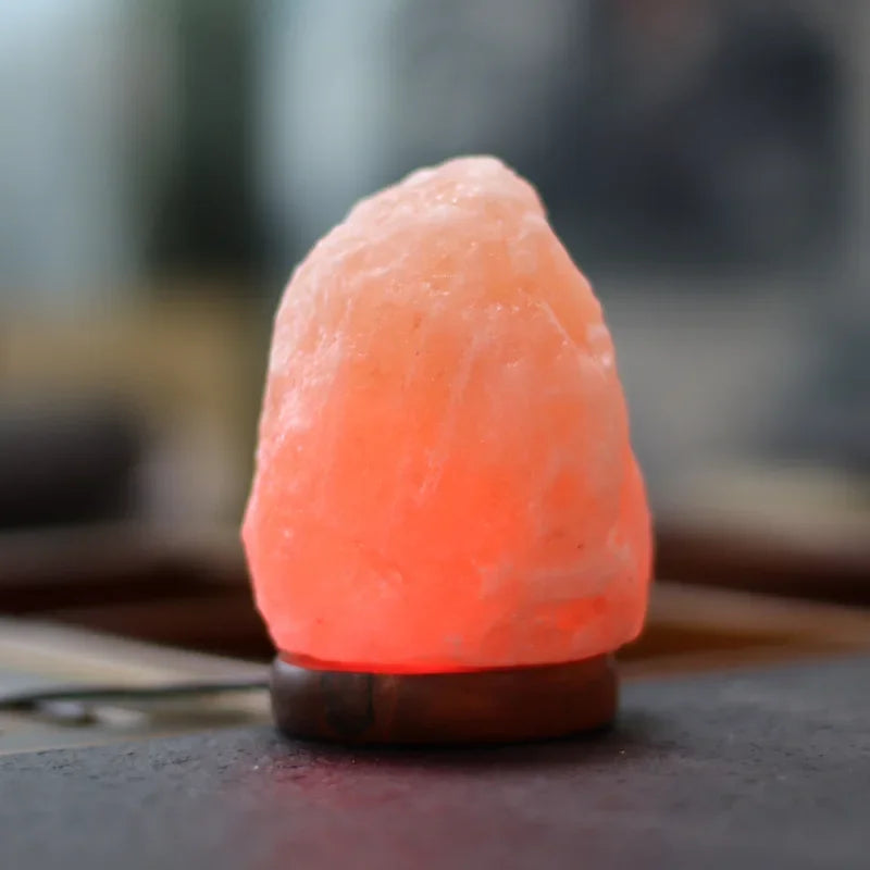 Colorful Himalayan Crystal Stone Natural Salt Lamp USB Led Night Light Table Lava Lamp for Bedroom Bedside Bathroom Home Decor