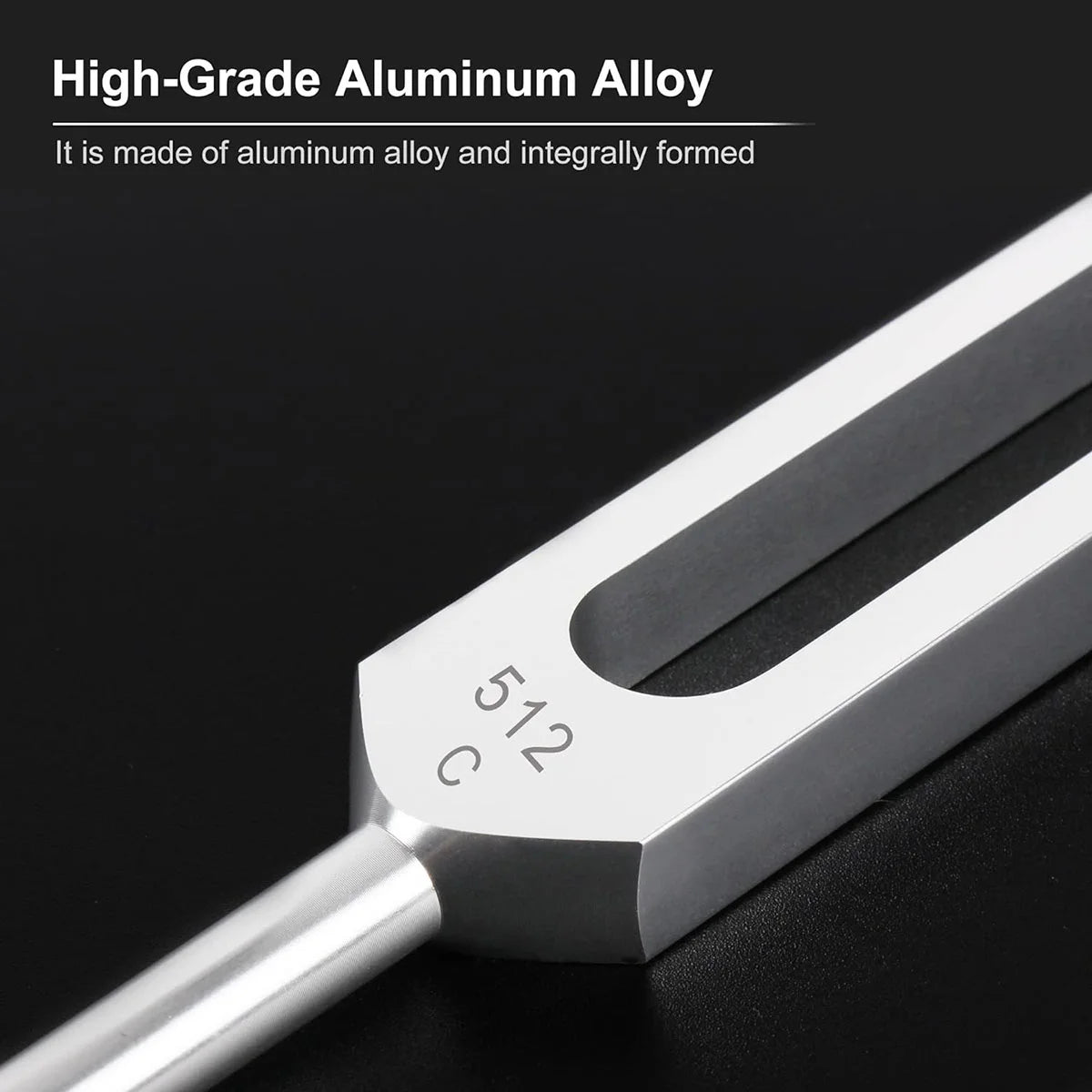Aluminum Alloy Tuning Forks,512Hz Tuning Fork with Hammers for Nervous System Testing Sound Healing Therapy