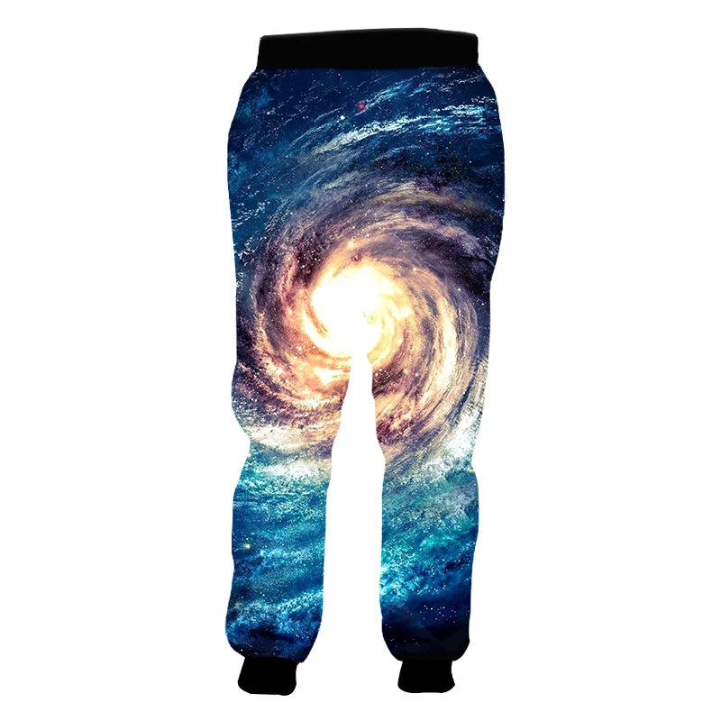 Galaxy Space Planet Pattern 3D Printed Fashion Men's Joggers Pants Streetwear Autumn Sweatpants Unisex Casual Trousers MP26