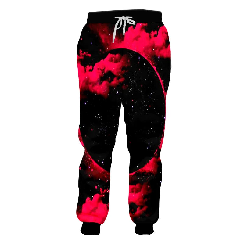 Galaxy Space Planet Pattern 3D Printed Fashion Men's Joggers Pants Streetwear Autumn Sweatpants Unisex Casual Trousers MP26