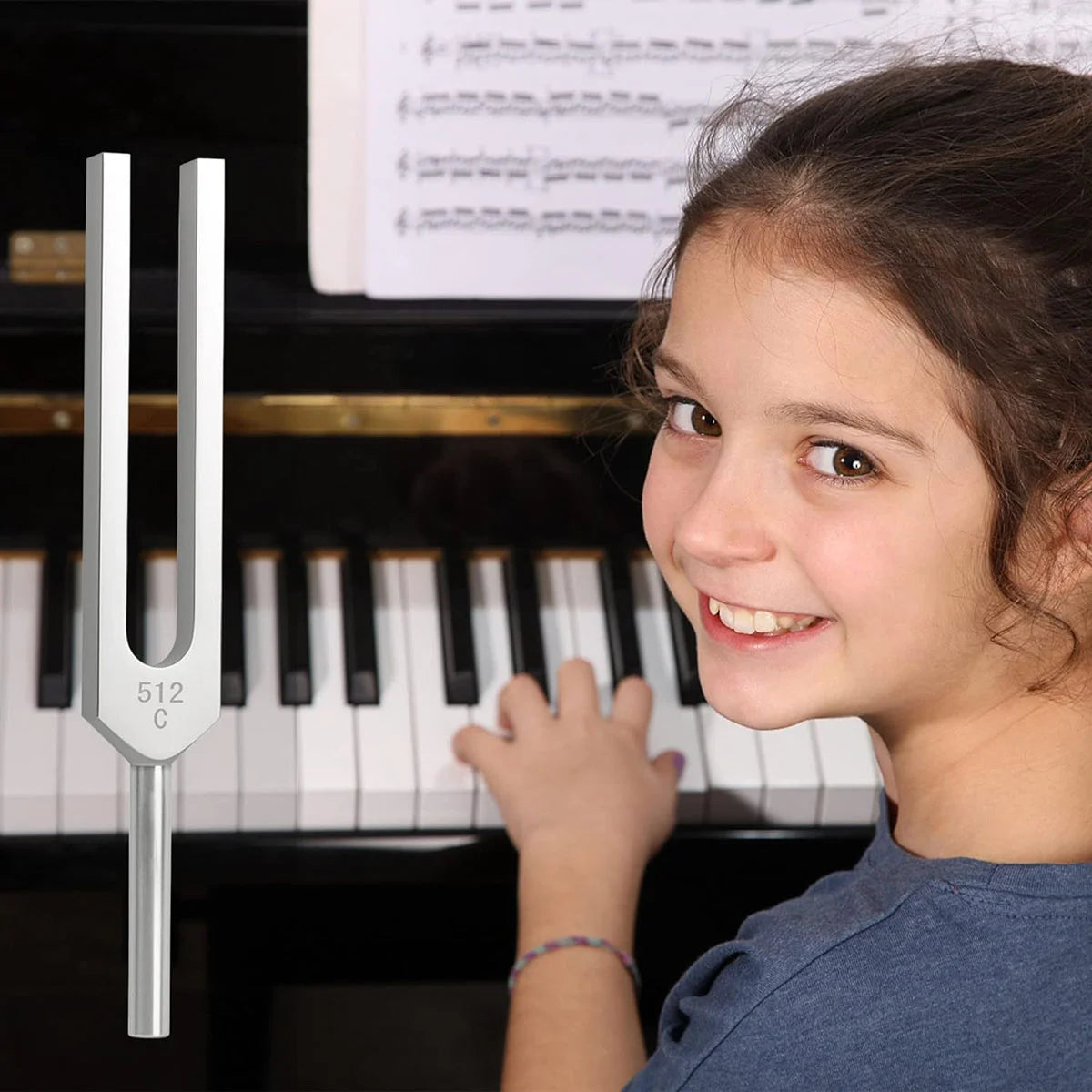 Aluminum Alloy Tuning Forks,512Hz Tuning Fork with Hammers for Nervous System Testing Sound Healing Therapy