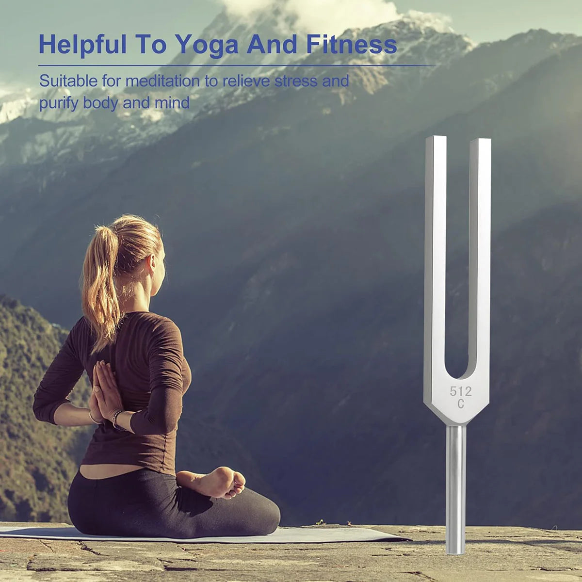 Aluminum Alloy Tuning Forks,512Hz Tuning Fork with Hammers for Nervous System Testing Sound Healing Therapy