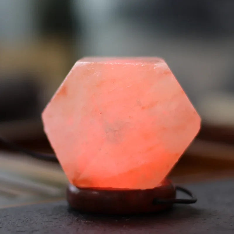 Colorful Himalayan Crystal Stone Natural Salt Lamp USB Led Night Light Table Lava Lamp for Bedroom Bedside Bathroom Home Decor