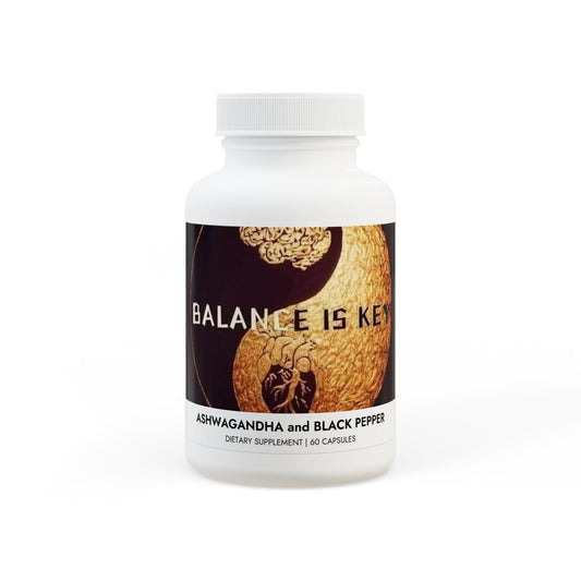 Ashwagandha and Black Pepper Supplement (60 capsules)