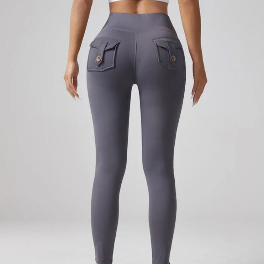 Yoga Leggings for Women Gym Fitness Sports Wear Workout Running Tights Scrunch Butt Yoga Pants With Pockets