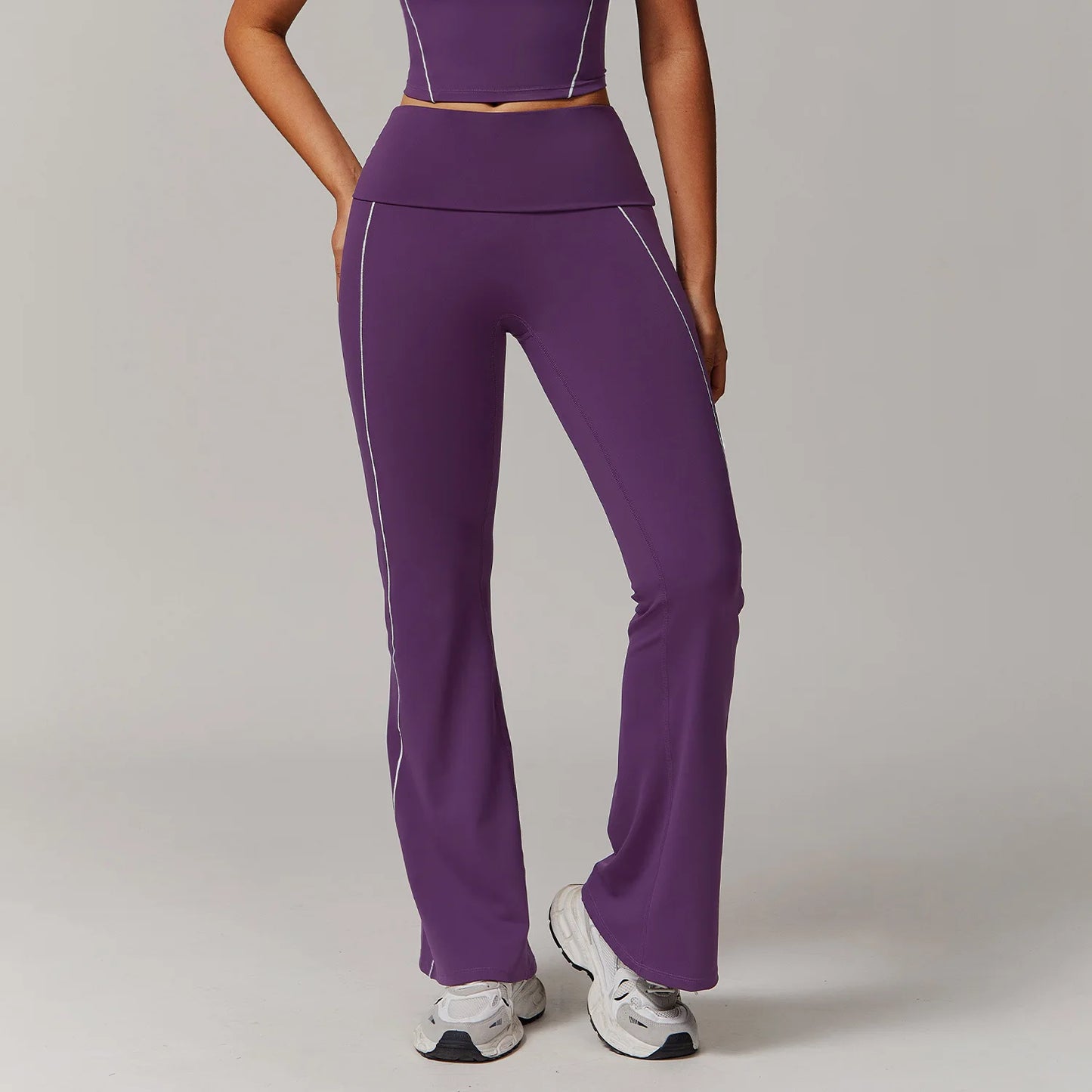 Yoga Leggings for Women Wide-leg Pants High Waist Fitness Flared Pants Dance Workout Running Training Trousers Gym Bell-bottoms