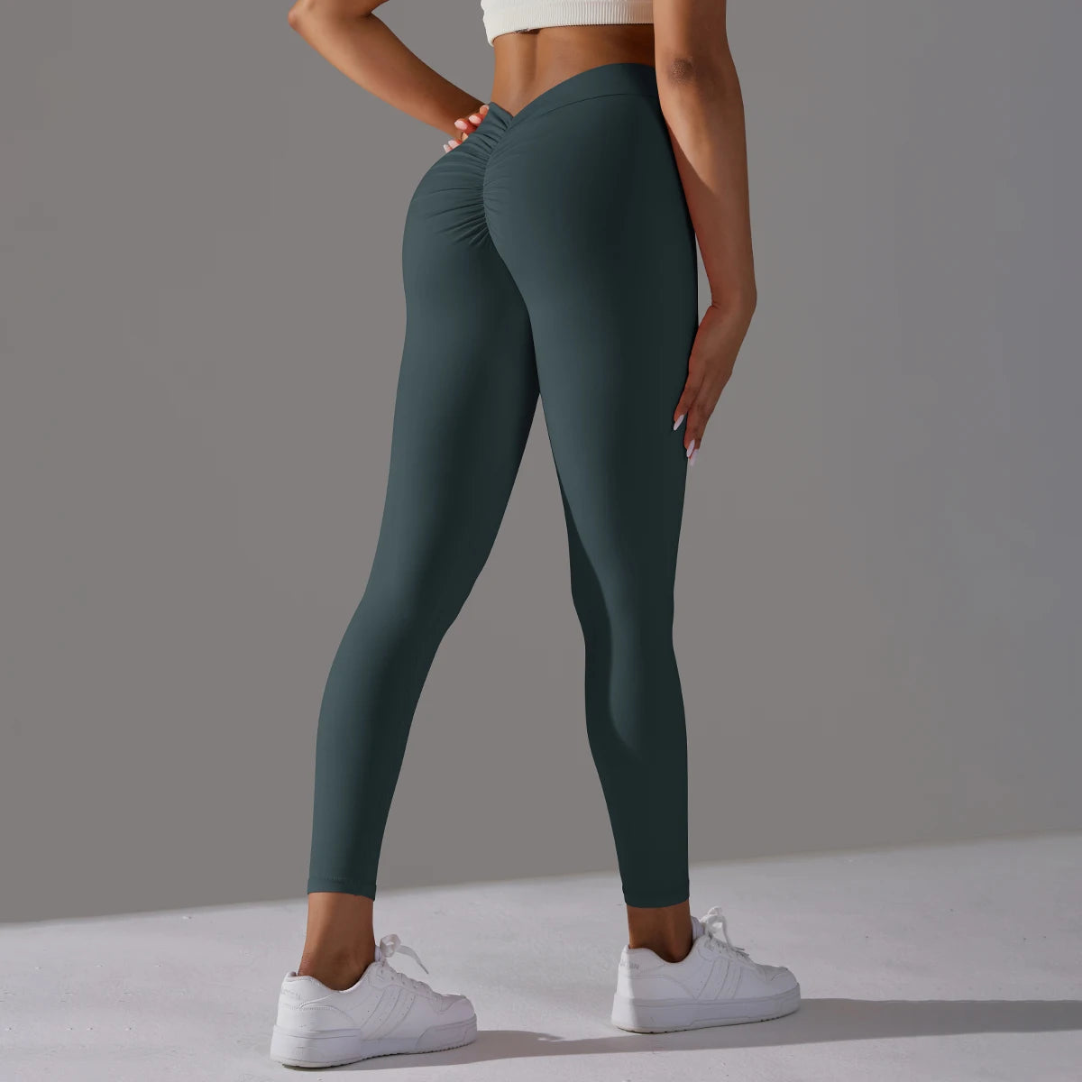 Yoga Leggings Back V Butt Sexy Leggings Women Fitness Workout Gym Running Scrunch Leggings High Waist Active Wear Tight Pants