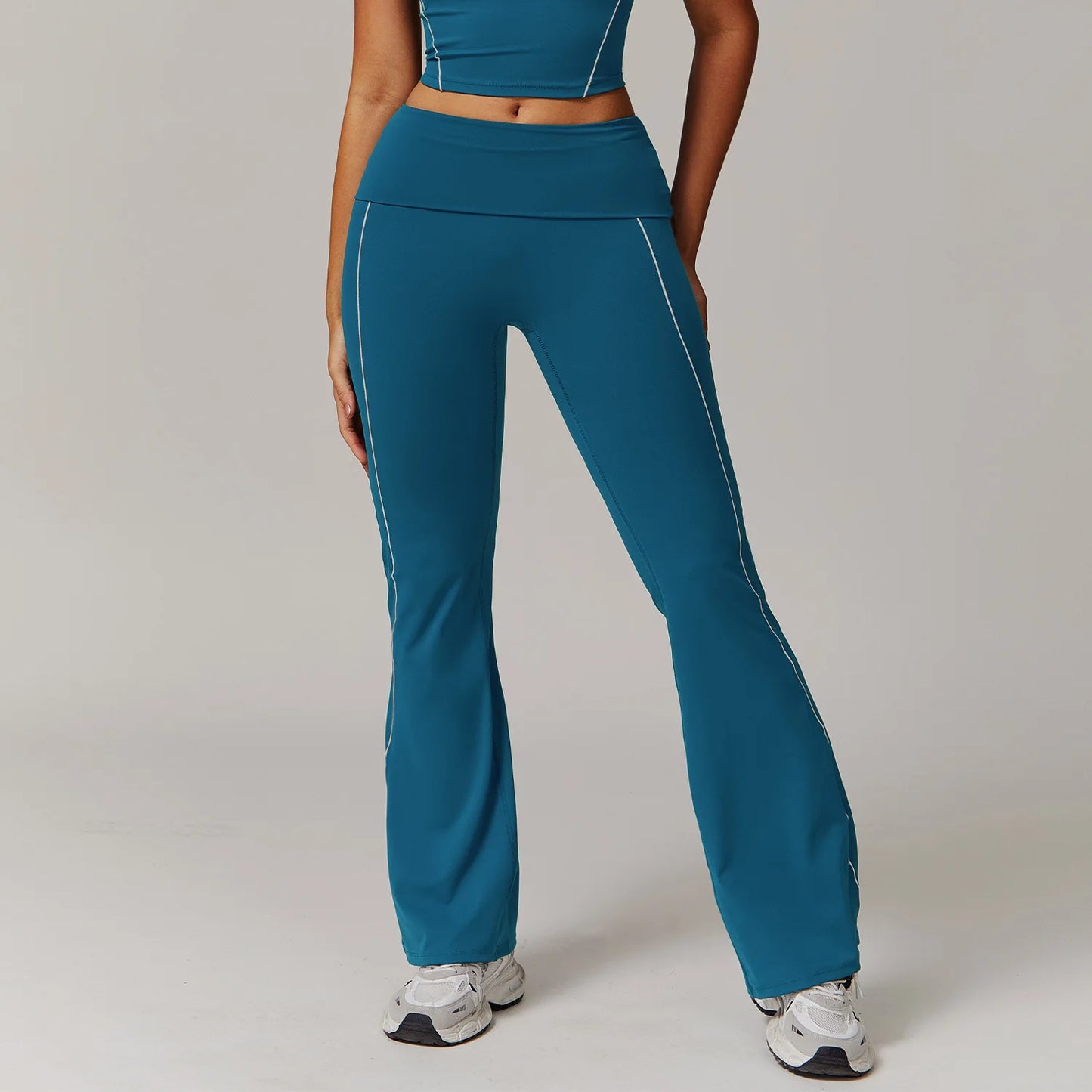 Yoga Leggings for Women Wide-leg Pants High Waist Fitness Flared Pants Dance Workout Running Training Trousers Gym Bell-bottoms
